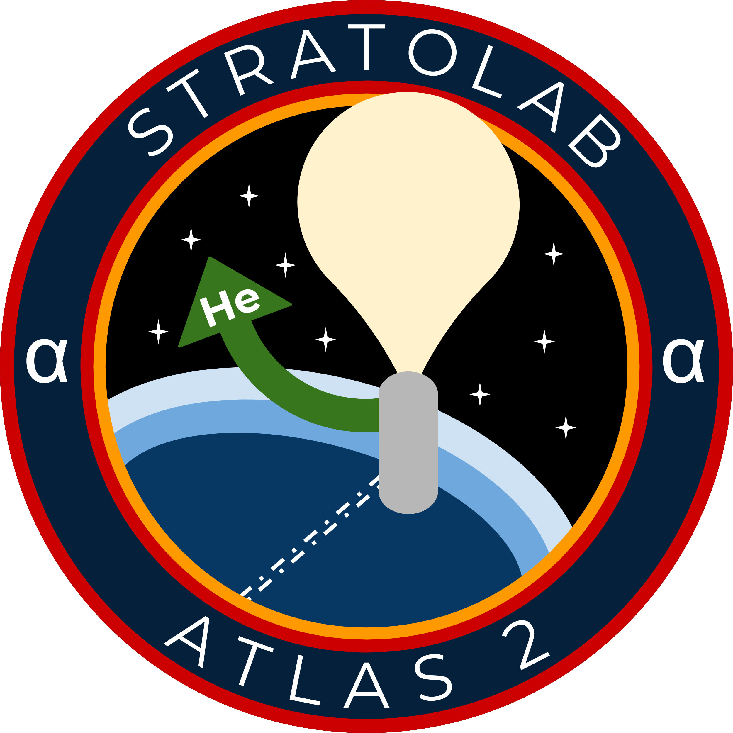 Logo Missione ATLAS2 alpha